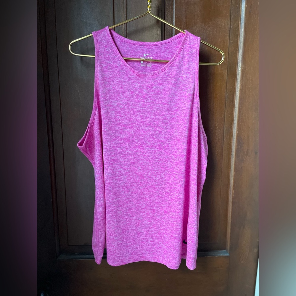 Nike dri fit women's extra large pink tank top - Picture 2 of 5
